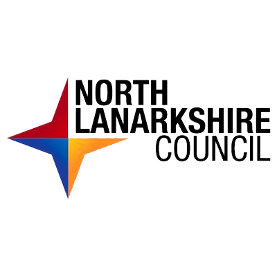 Logo for North Lanarkshire Council, clients of McKenna Media Group