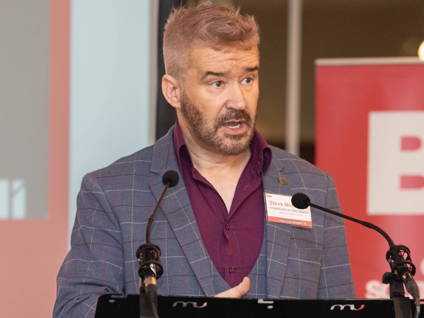 Steve McKenna presenting